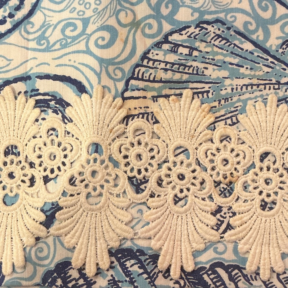 Lilly Pulitzer Blue and White Seashell Print Skirt - Picture 4 of 6
